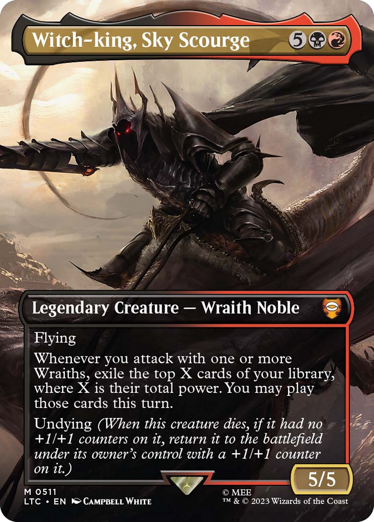 mtg lotr wraith cards Lord of the Nazgul Altered Art MTG Magic Commander Wraith Lord of the Rings  LOTR