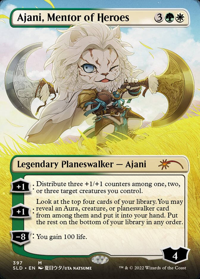 Ajani, Mentor of Heroes (Borderless) [Secret Lair Drop Series] – Media  Reload