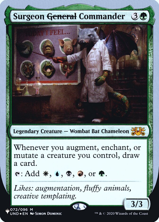 Surgeon General Commander (Unfinity Foil Edition) [The List] – Media Reload