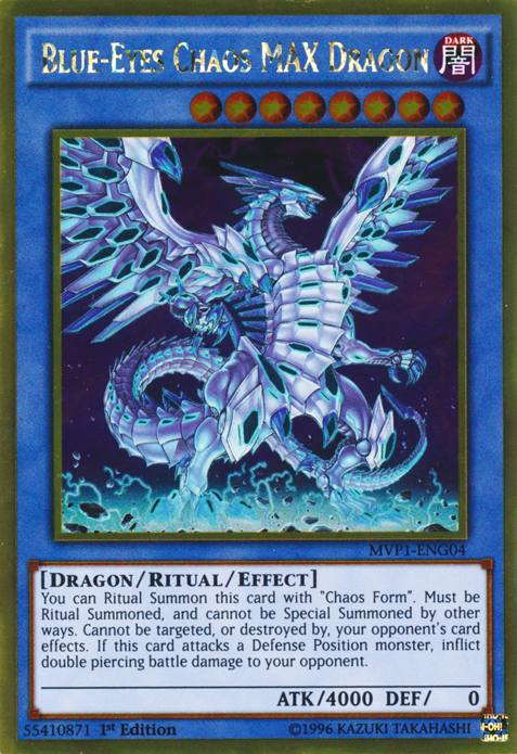 rare pokemon cards that don't look rare Blue-Eyes Chaos MAX Dragon [MVP1-ENG04] Gold Rare – Media Reload