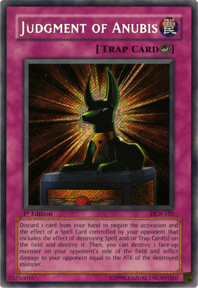 yugioh trap card negate attack Judgment of Anubis [DCR-105] Secret Rare – Media Reload
