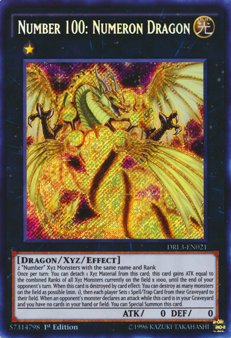 Number 100: Numeron Dragon [DRL3-EN021] Secret Rare – Media Reload
