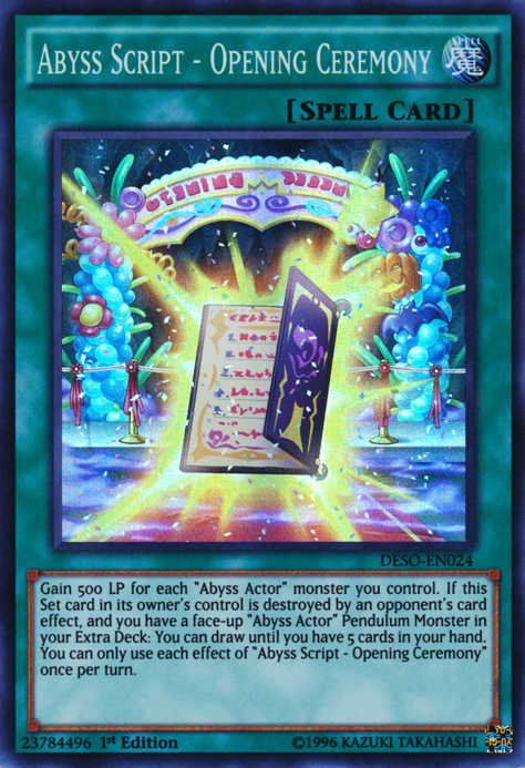 abyss deck yugioh Abyss Script