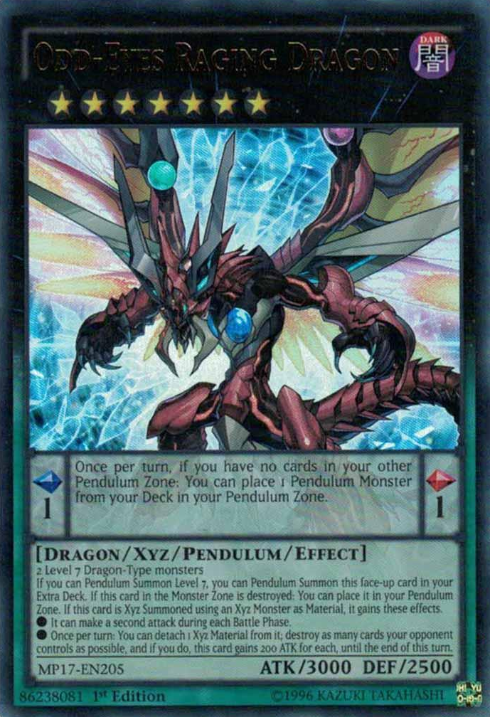 yugioh cards odd eyes dragon Odd-Eyes Raging Dragon [MP17-EN205] Ultra Rare – Media Reload