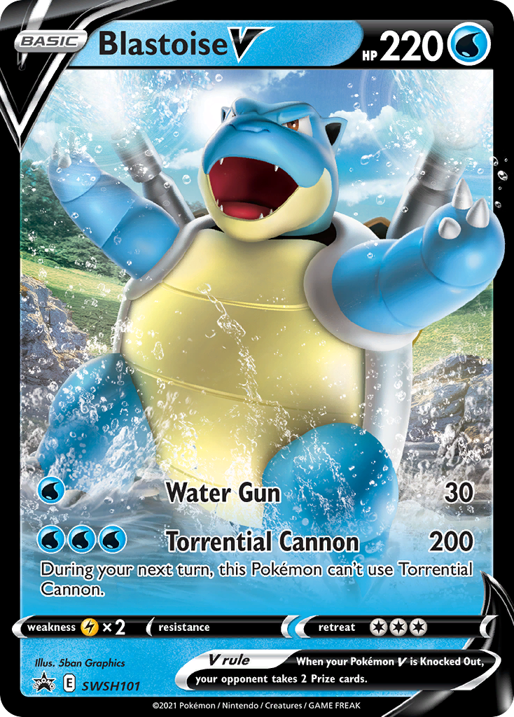 Blastoise V (SWSH101) [Sword & Shield: Black Star Promos] – Media Reload