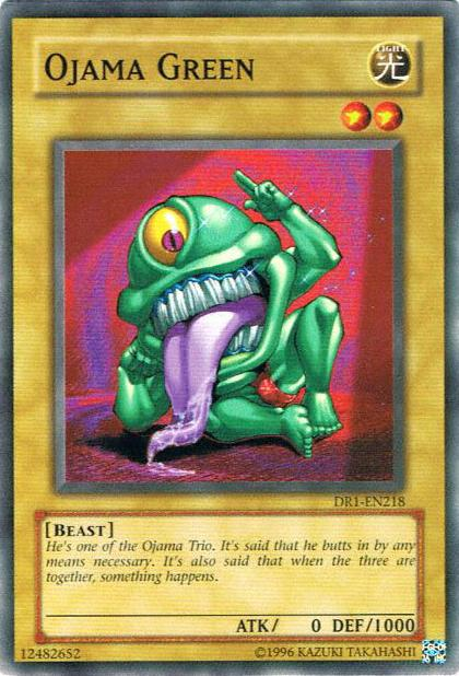 yugioh new ojama cards Ojama Green [DR1-EN218] Common – Media Reload