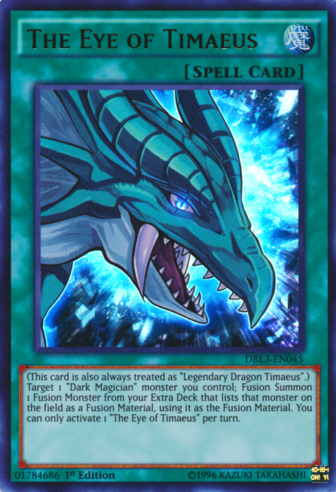 en cards yugioh The Eye of Timaeus [DRL3-EN045] Ultra Rare – Media Reload