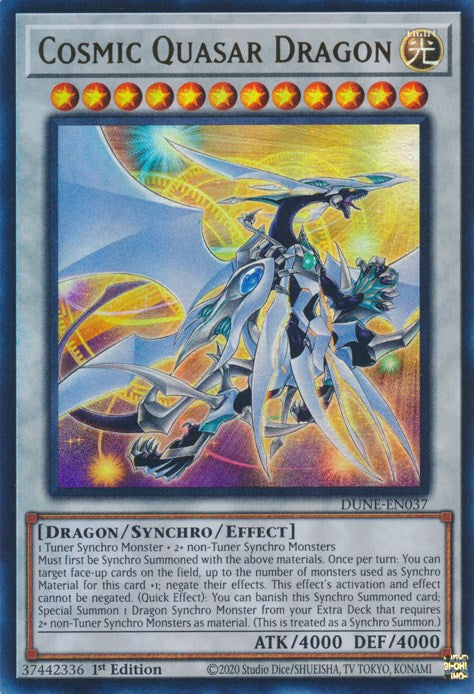 dragon synchro monsters Cosmic Quasar Dragon [DUNE-EN037] Ultra Rare – Media Reload