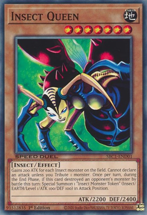insect cards yugioh Insect Queen [SBC1-END01] Common – Media Reload
