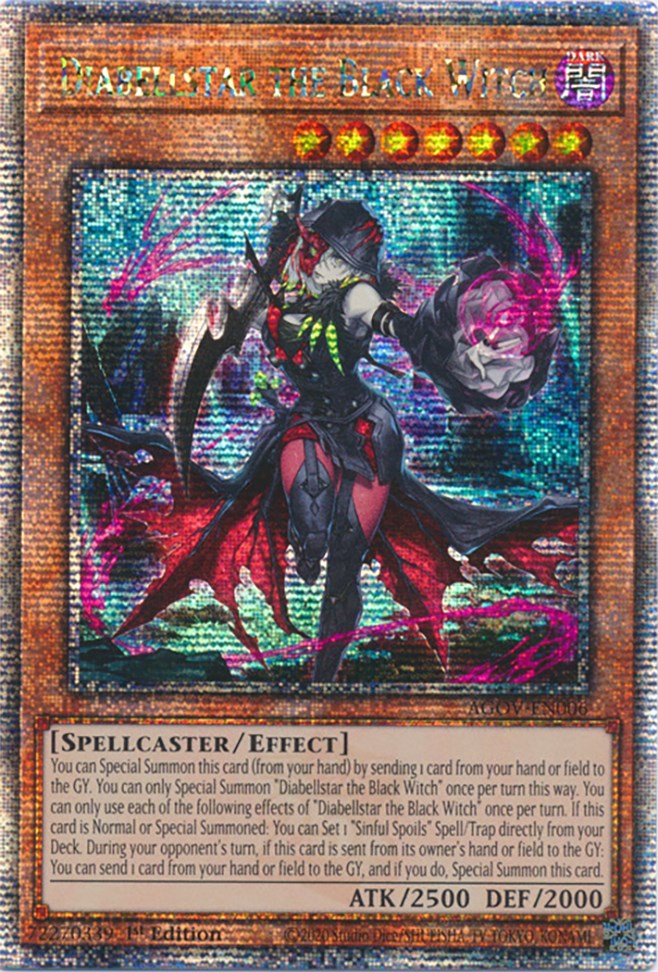 Diabellstar the Black Witch (Quarter Century Secret Rare) [AGOV-EN006] –  Media Reload