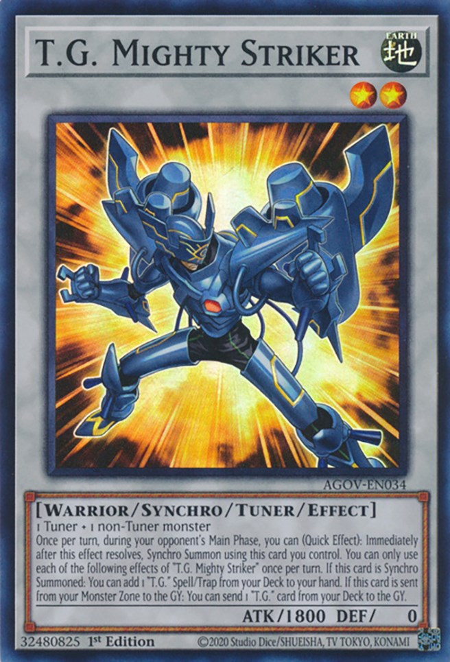 T.G. Mighty Striker [AGOV-EN034] Super Rare – Media Reload