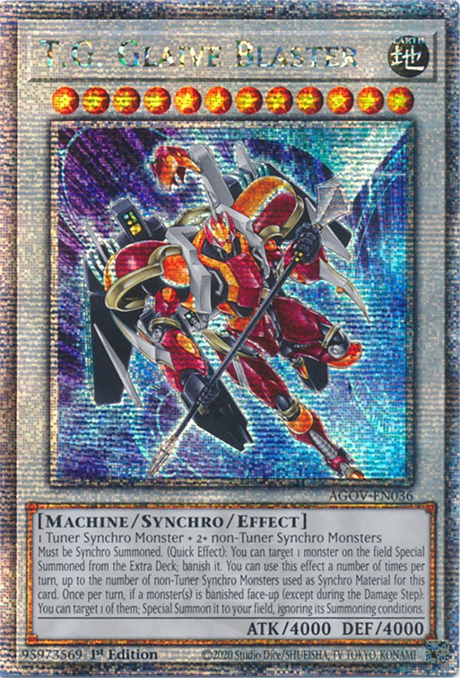 T.G. Glaive Blaster (Quarter Century Secret Rare) [AGOV-EN036] Quarter –  Media Reload