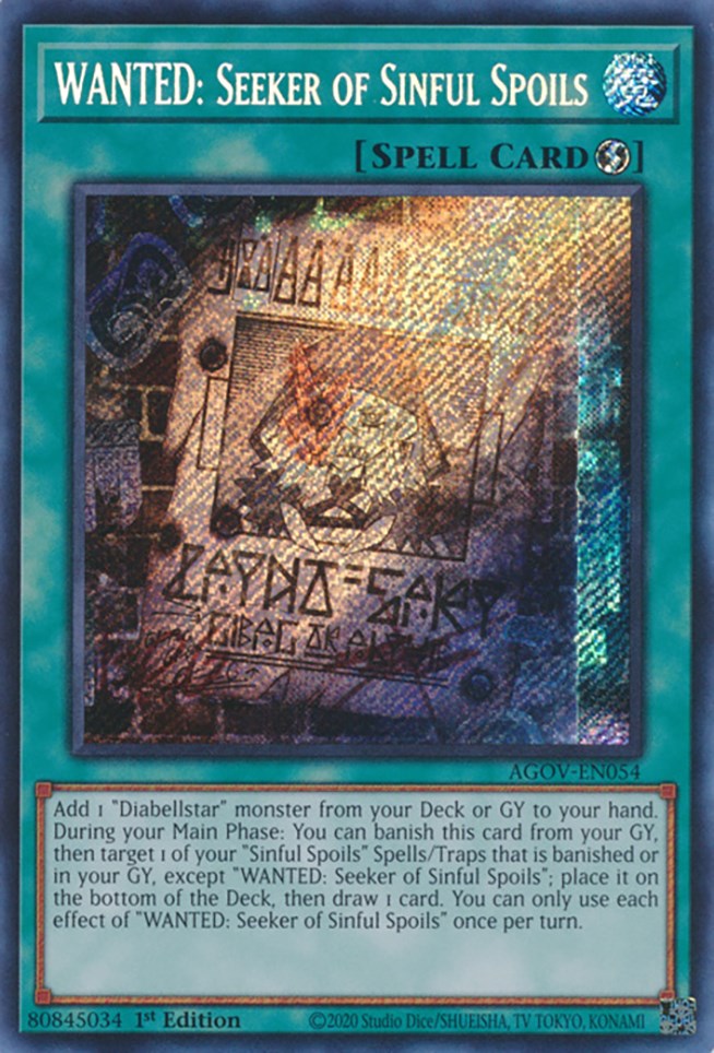 reddit yugioh why do so many decks lose to droll WANTED: Seeker of Sinful Spoils [AGOV-EN054] Secret Rare – Media Reload