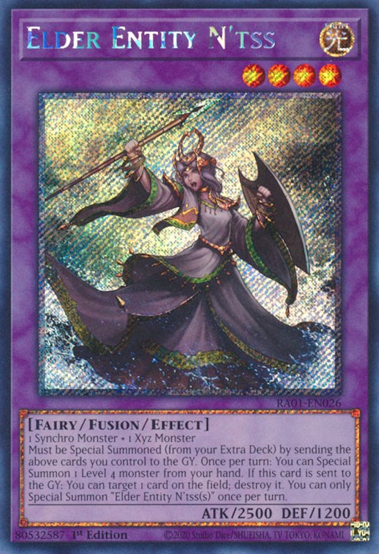 platinum secret rare yugioh cards Elder Entity N'tss [RA01-EN026] Platinum Secret Rare – Media Reload