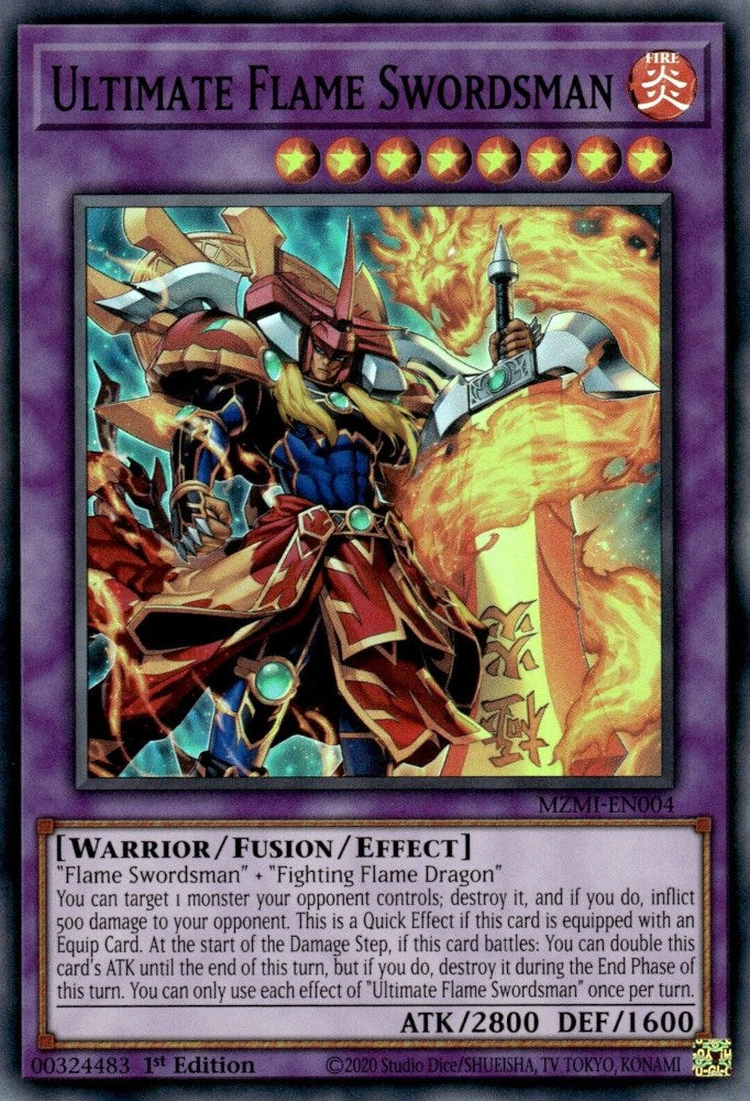yugioh best fire cards Ultimate Flame Swordsman [MZMI-EN004] Super Rare