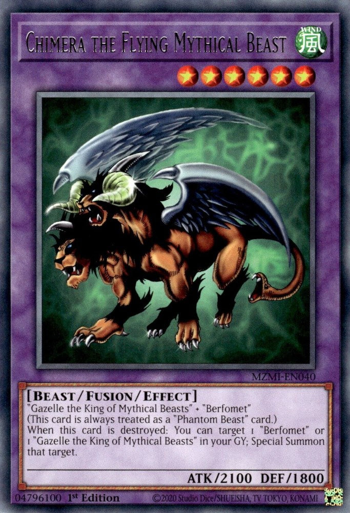 yugioh card game wiki Chimera the Flying Mythical Beast [MZMI-EN040] Rare – Media Reload