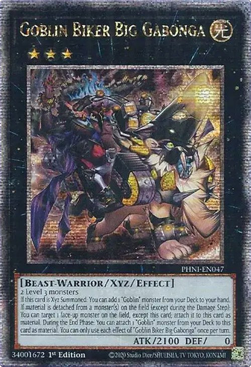 goblin biker yugioh deck PHNI-EN061 - Grand Entrance - Secret Rare then you can apply the following effect Goblin Biker Yugioh Deck Prismatic