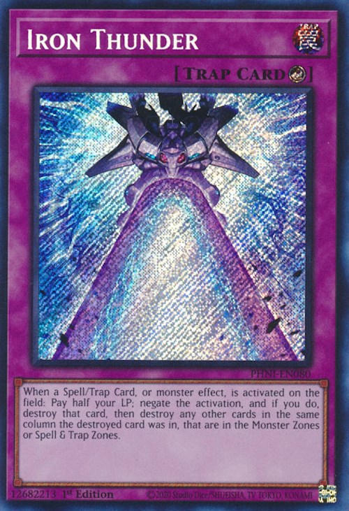 Iron Thunder [PHNI-EN080] Secret Rare – Media Reload