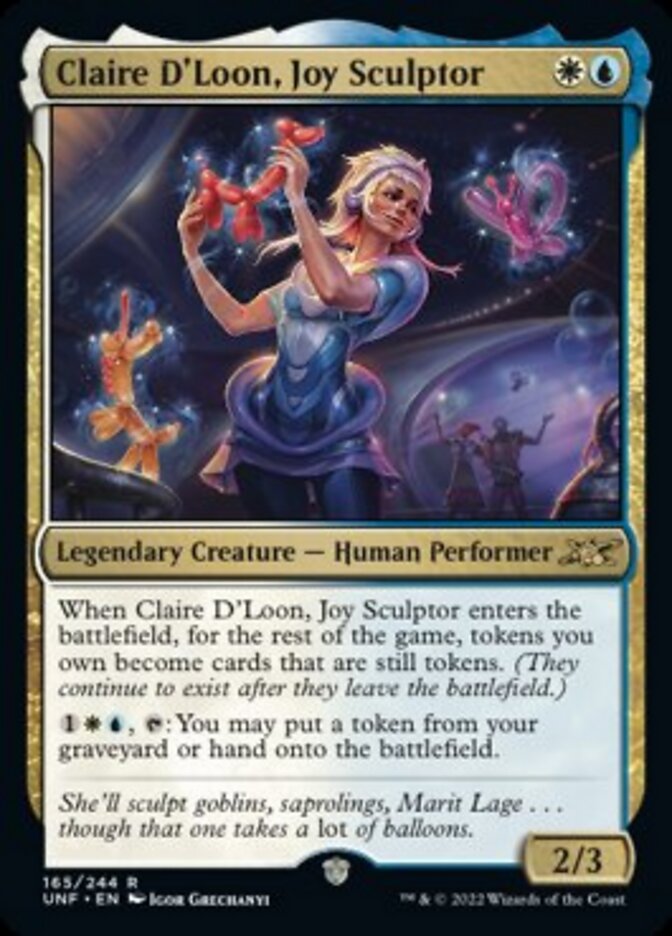 Claire D'Loon, Joy Sculptor [Unfinity] – Media Reload