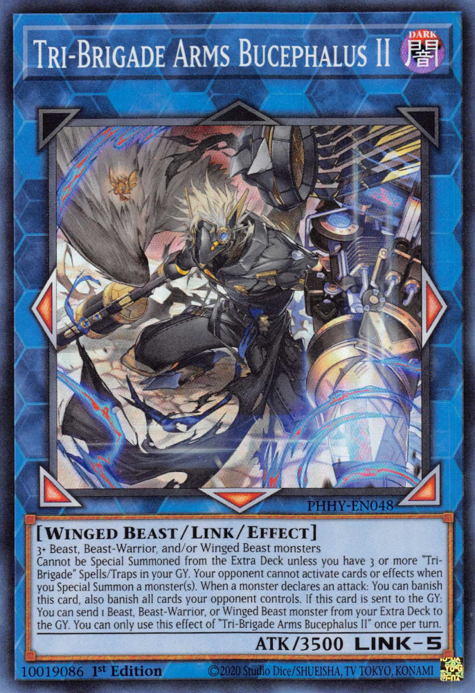 Tri-Brigade Arms Bucephalus II [PHHY-EN048] Super Rare – Media Reload