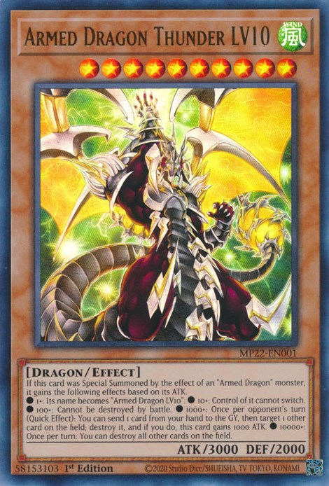 Armed Dragon Thunder LV10 [MP22-EN001] Ultra Rare – Media Reload