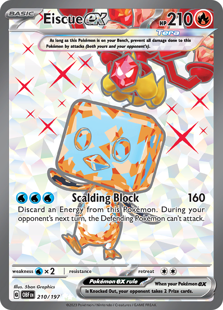 Eiscue ex (210/197) [Scarlet & Violet: Obsidian Flames] – Media Reload