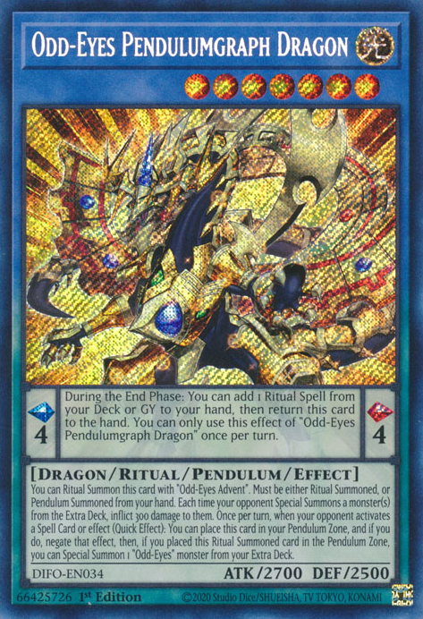 yugioh cards odd eyes pendulum dragon CR02-AE035 Odd-Eyes Revolution (UR) During your End Phase Yugioh Card "Odd-Eyes Pendulum Dragon"