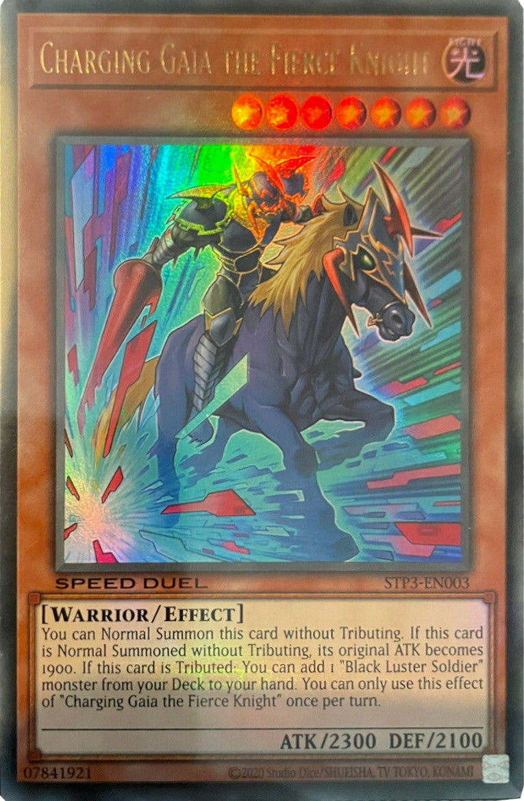 Charging Gaia the Fierce Knight [STP3-EN003] Ultra Rare – Media Reload