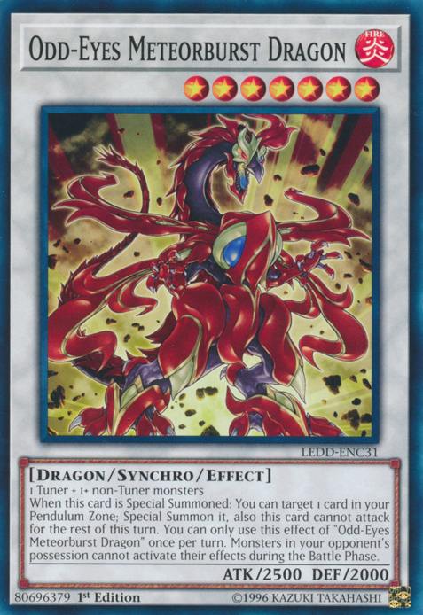 Odd-Eyes Meteorburst Dragon [LEDD-ENC31] Common – Media Reload