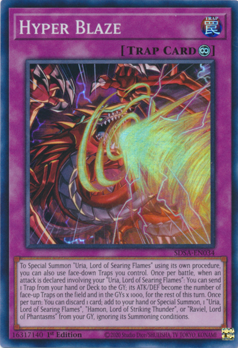 Hyper Blaze [SDSA-EN034] Super Rare – Media Reload