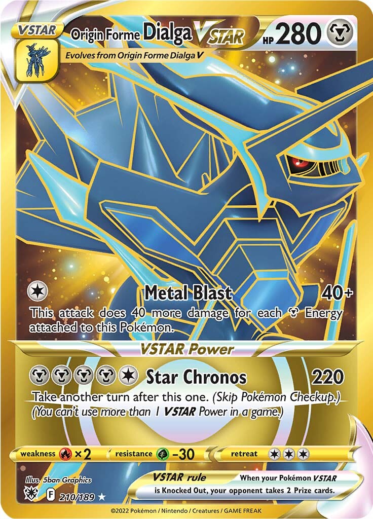 rare american express cards Origin Forme Dialga VSTAR (210/189) [Sword & Shield: Astral Radiance] –  Media Reload