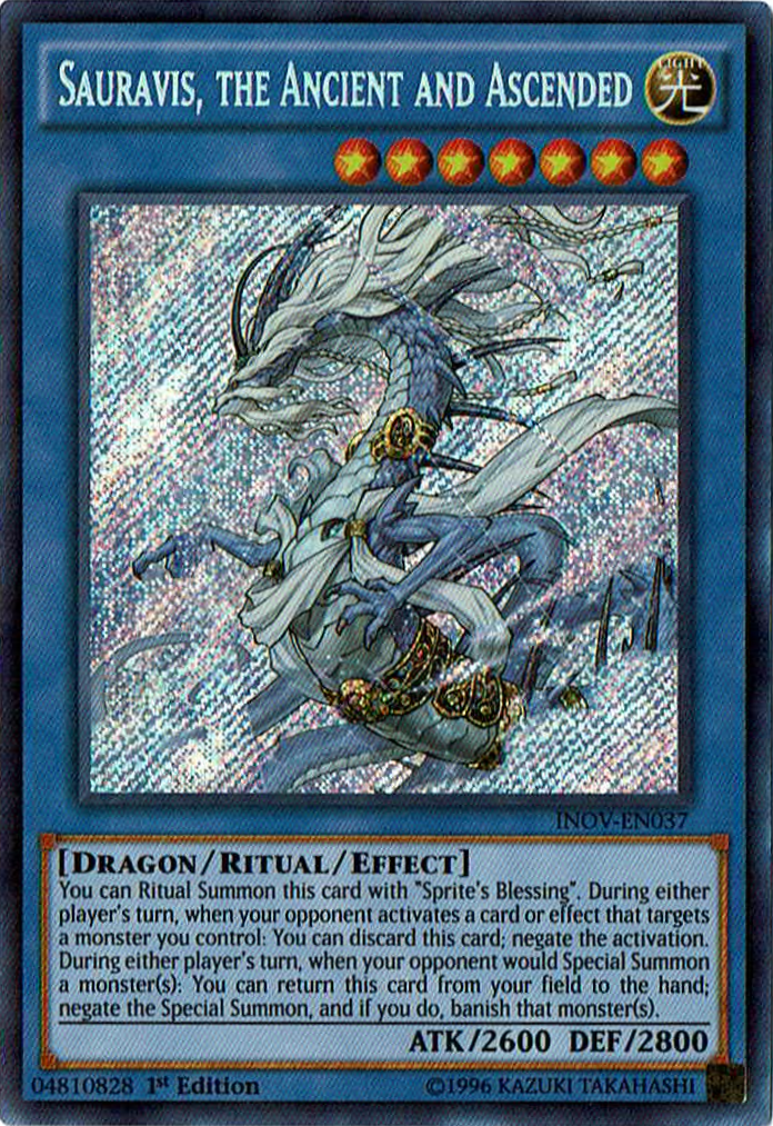 Sauravis, the Ancient and Ascended [INOV-EN037] Secret Rare – Media Reload