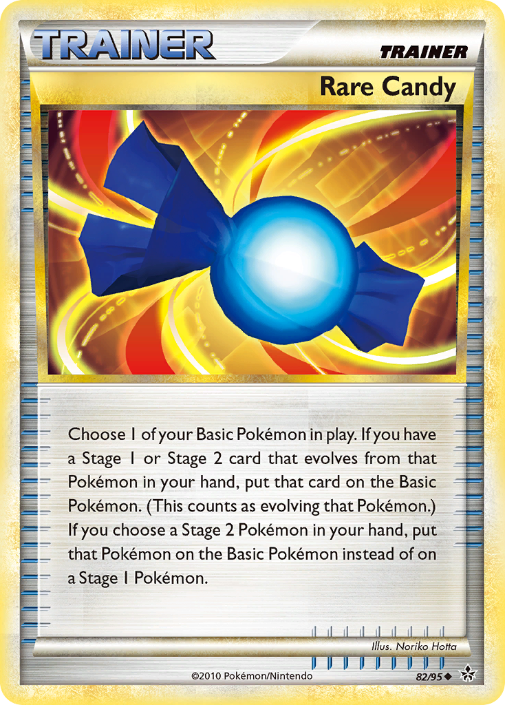 gold rare candy card (82/95) [HeartGold & SoulSilver: Unleashed] – Media Reload Packaging:Booster 256/198 / Hyper Rare Kikki K Large Refills Pokémon Opening - Slashing