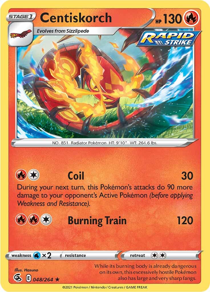 Centiskorch (048/264) [Sword & Shield: Fusion Strike]  Media Reload