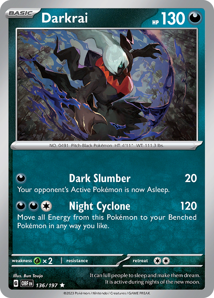 Darkrai (136/197) [Scarlet & Violet: Obsidian Flames] – Media Reload