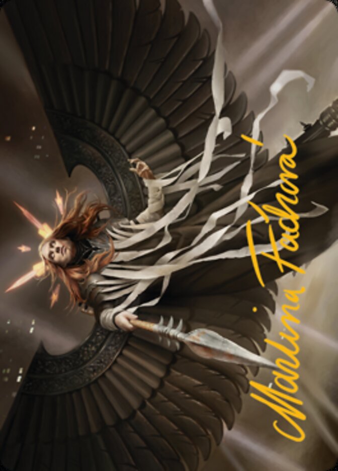 Angel of Suffering Art Card (Gold-Stamped Signature) [Streets of New C Media Reload Angel of Suffering Art Card (Gold-Stamped Signature) [Streets of New C Media Reload