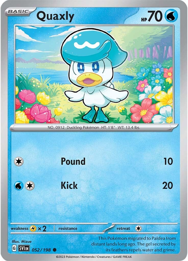 Quaxly (052/198) [Scarlet & Violet: Base Set]  Media Reload