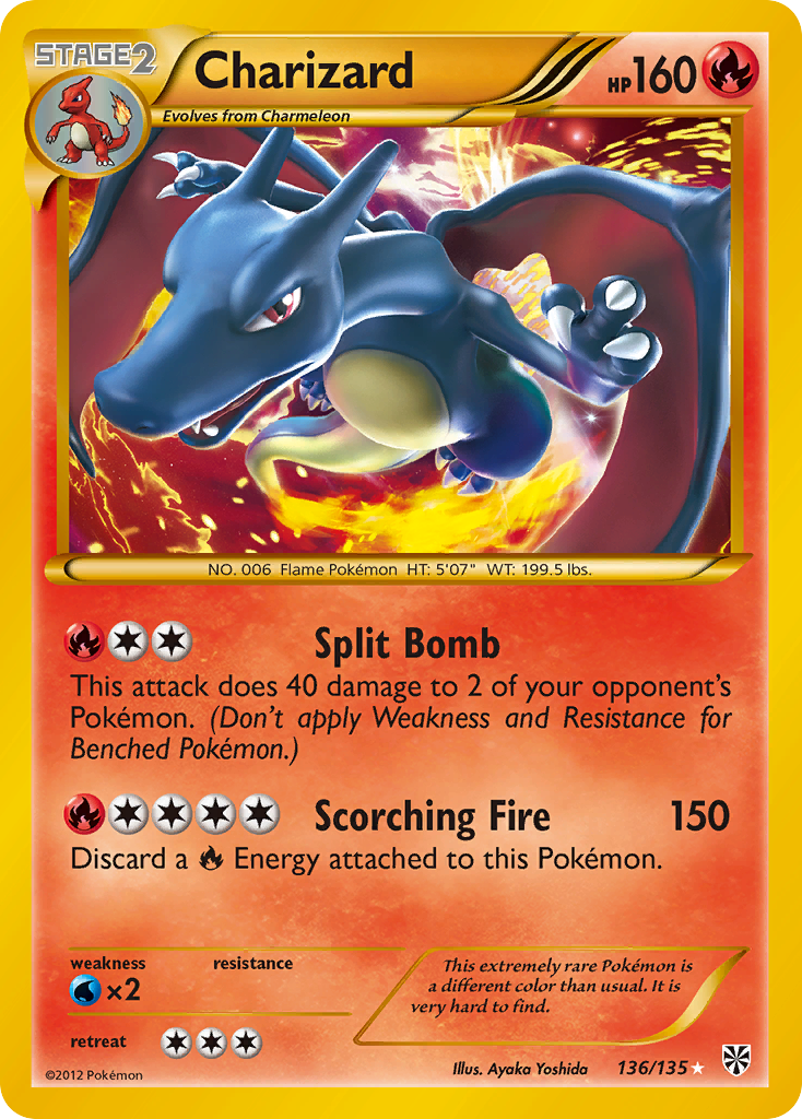 Charizard (136/135) [Black & White: Plasma Storm] – Media Reload