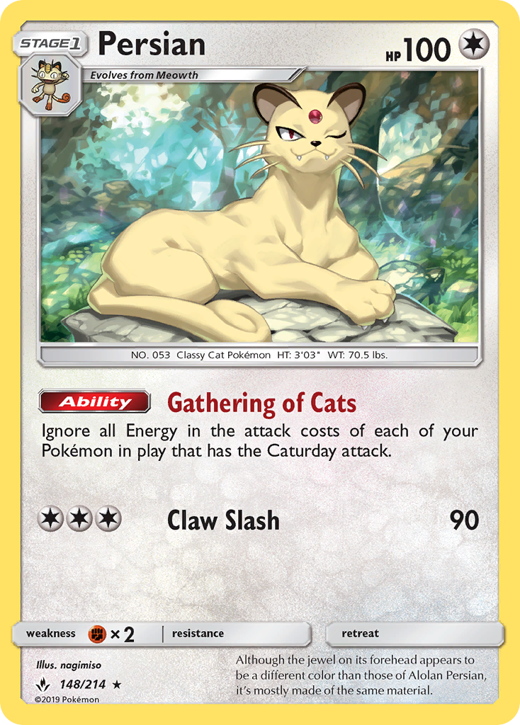 Persian (148/214) [Sun & Moon: Unbroken Bonds] – Media Reload