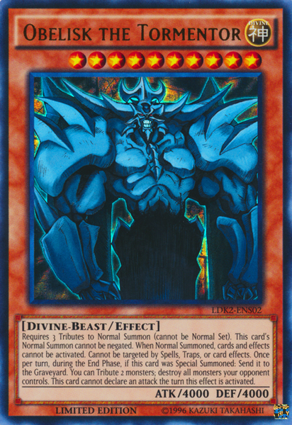 Obelisk the Tormentor [LDK2-ENS02] Ultra Rare – Media Reload