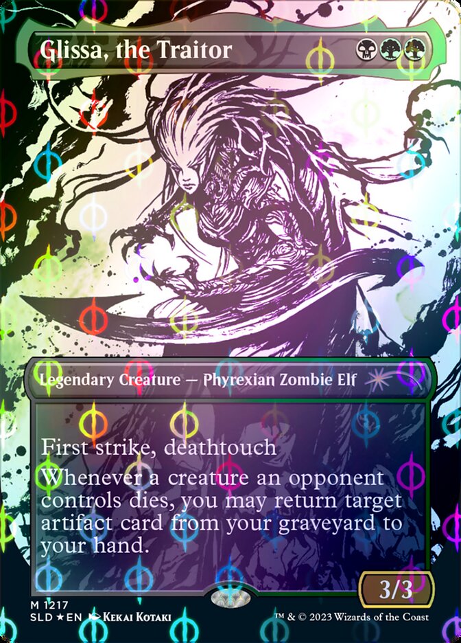Glissa, the Traitor (Borderless Ichor Step-and-Compleat Foil