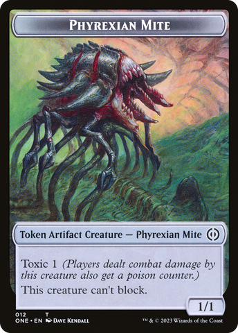 green infect cards mtg Poison Counter // Phyrexian Mite Double-Sided Token [Phyrexia: All Wil –  Media Reload
