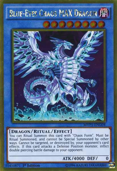 Blue-Eyes Chaos MAX Dragon [MVP1-ENG04] Gold Rare – Media Reload