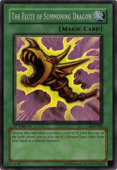 yugioh dragon magic cards The Flute of Summoning Dragon [SDK-042] Super Rare – Media Reload