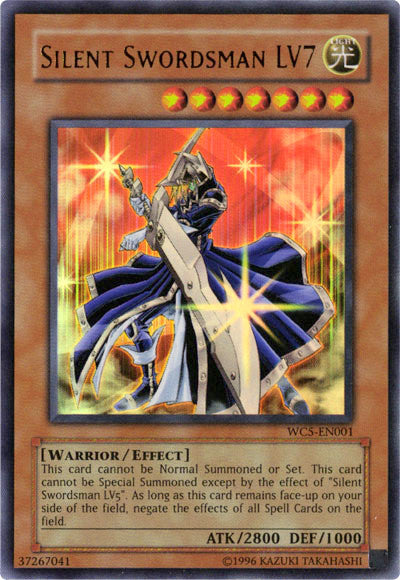 yugioh 7 card Silent Swordsman LV7 [WC5-EN001] Ultra Rare – Media Reload