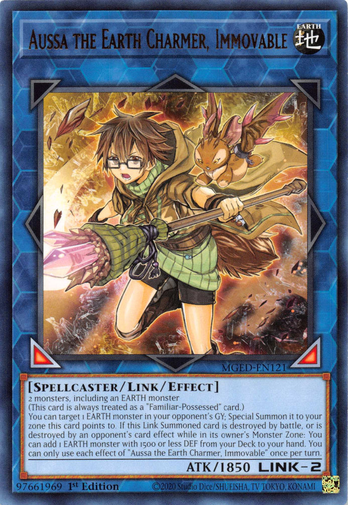yugioh this card is always treated as Aussa the Earth Charmer, Immovable [MGED-EN121] Rare – Media Reload