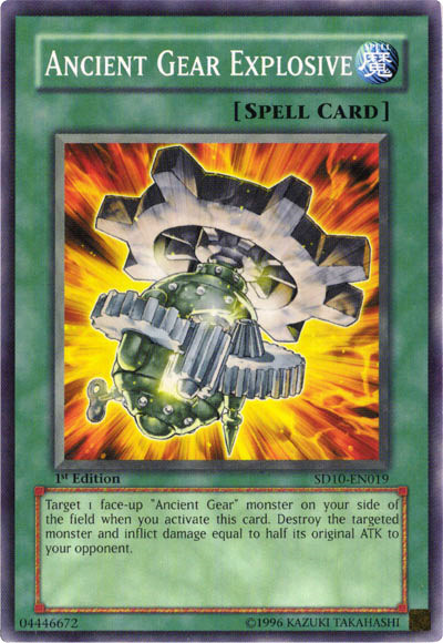 Ancient Gear Explosive [SD10-EN019] Common  Media Reload