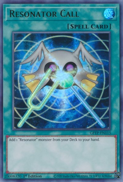call from monster yugioh card Resonator Call [GFTP-EN115] Ultra Rare – Media Reload