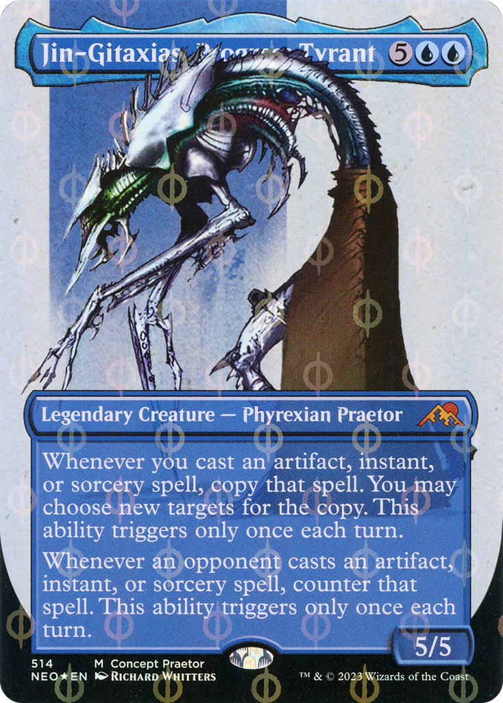 MTG FOIL Jin-Gitaxias, Progress Tyrant Showcase - Kamigawa