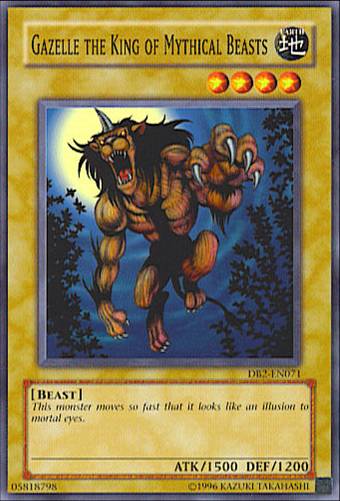 yugioh mythical beast cards Gazelle the King of Mythical Beasts [DB2-EN071] Common – Media Reload